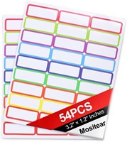 54pcs Magnetic Dry Erase Labels