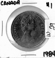 CANADIAN 1984 $1 DOLLAR COIN