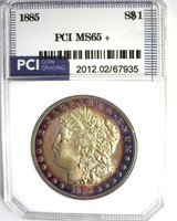 1885 Morgan PCI MS65+ Beautiful Color