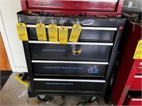 BLACK TOOL BOX WITH 4 DRAWERS (NO CONTENTS)