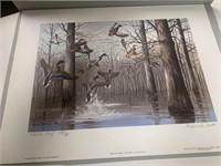 DUCKS UNLIMITED NUMBERED SIGNED PRINTS