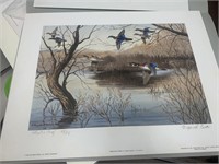 MIX DUCK UNLIMITED SIGNED PRINTS