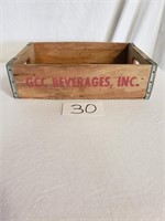Vintage GCC Beverage, INC Wooden Crate