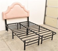 Upholstered Headboard w/ Metal Platform Frame