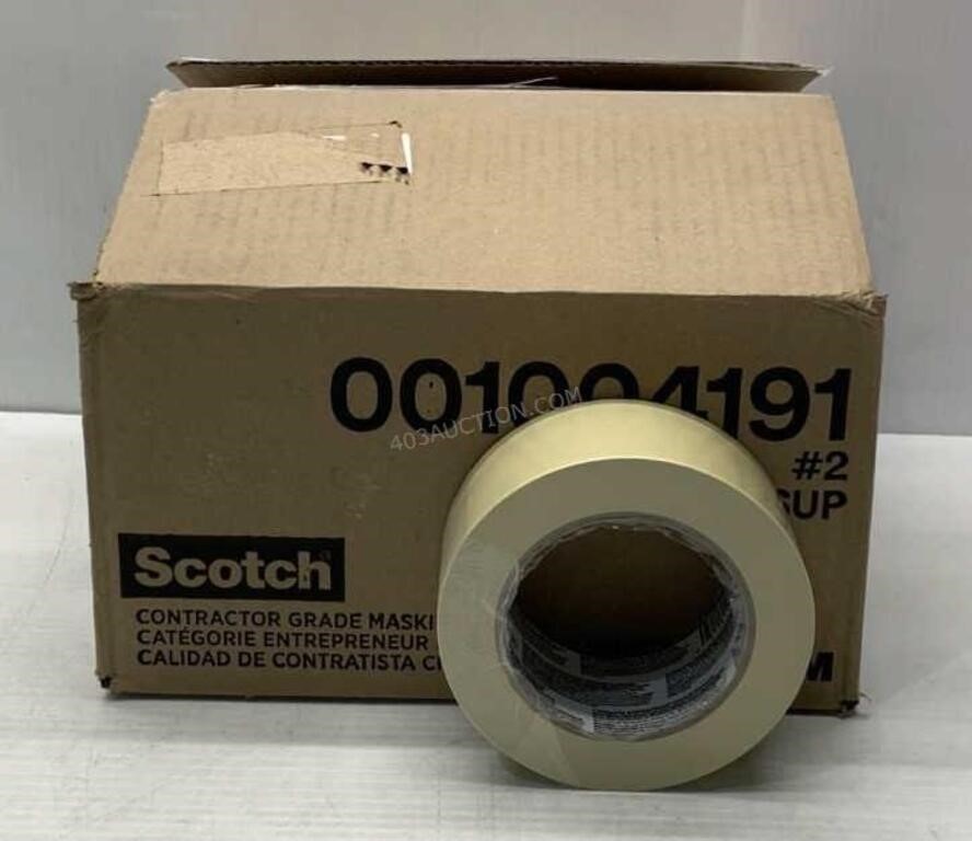 12 Rolls of 3M Scotch Masking Tape - NEW $50