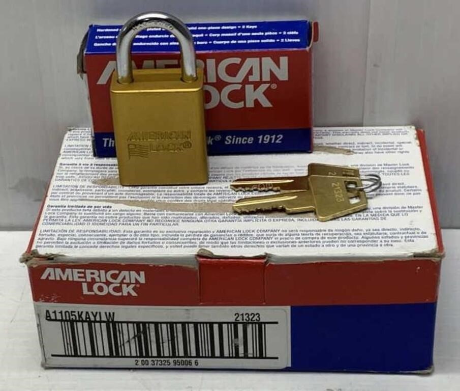 Lot of 6 American Padlocks - NEW $160