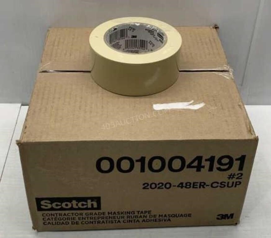 12 Rolls of 3M Scotch Masking Tape - NEW