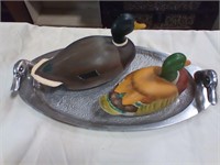 Duck collection music box,serving tray