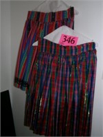 2 HAND MADE SQUARE DANCER SKIRTS