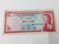 East Caribbean One Dollar Note