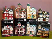 Victorian Illuminated Porcelain Holiday Houses +