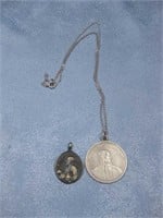 Switzerland1954 Silver Coin & Religious Pendants