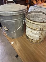 METAL TRASH CAN FIVE GALLON BUCKET