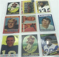 Football Trading Cards Presumed to be Reprints,