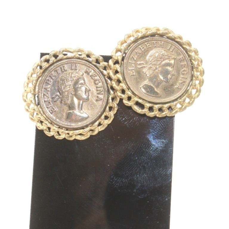 Coin Clip on Earrings