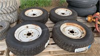 205/70R14 Unused Tires w/ 5 Bolt Rims