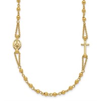 14K- Rosary Style Necklace
