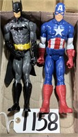 Batman & Captain America Marvel DC Action Figures