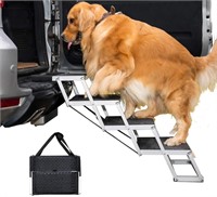 $116 4-Steps Aluminum Dog Car Stairs