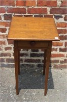Small Pine/walnut 1 Drawer Table Pegged