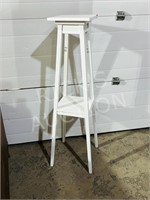 Painted wood 2 tier plant stand