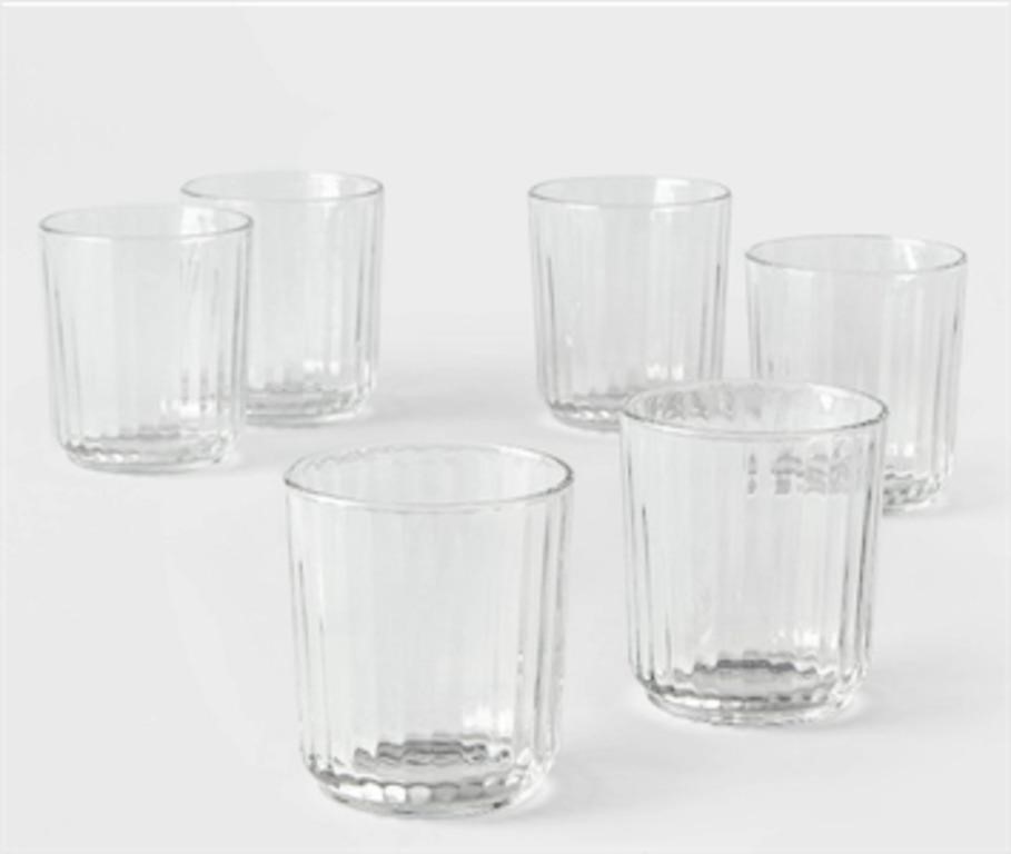 11oz 6pk Glass Saybrook Double OldFashion Glasses