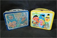 (2X) MUPPETS & SESAME STREET METAL LUNCH BOXES