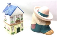 Antiques House and Crouched Girl pots