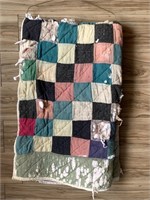 Antique quilt - condition very rough