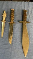 3 misc. knifes & Dagger