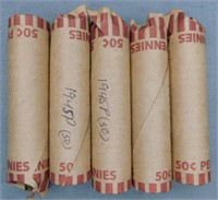 (5) Rolls of 1945-P Wheat Cents.