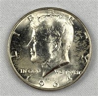 1964 JFK 90% Silver Half Dollar, Uncirculated