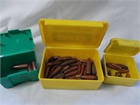 Group of bullet tips various sizes