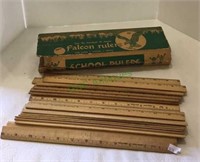 vintage wooden 12 inch rulers - approximately 20.