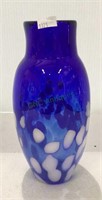 Pantalone glass vase measuring 8 1/2 inches tall.