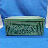 DECORATIVE CARVED WOODEN BOX