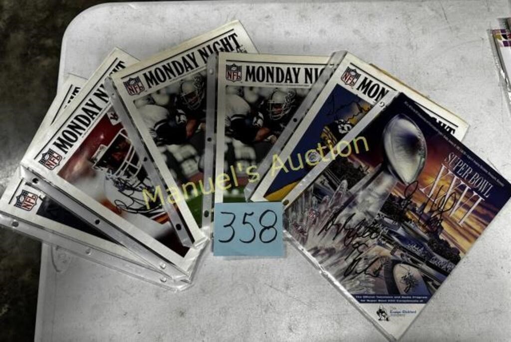 (6) SHEETS MISC SIGNED SPORTS PAGES