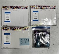 (3) WEEKLY PLANNING PADS AND NEW PENS