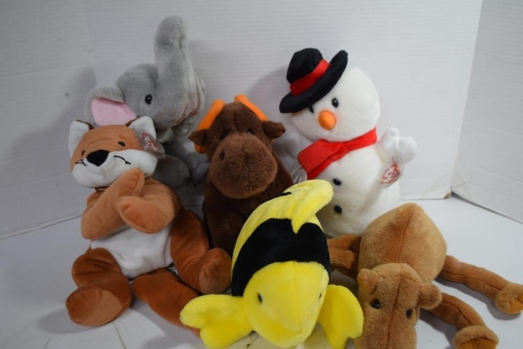 Assortment Of Large Ty Beanie Babies