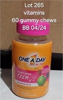 BB 4/24 Teen Vitamins for Her ONEADAY PK/60
