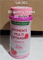 BB 5/24 Women MultiVitamins NATURE BOUNTY PK/80
