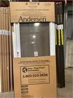 34" x 80" White RH FV Thermal Storm Door w/ HW