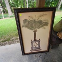 LARGE PALM TREE LEAF PICTURE