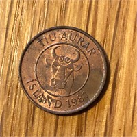 1981 Iceland Tiu Aurar Island 10 Coin