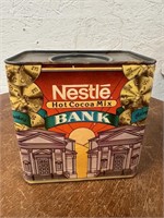 1980's Nestle Tin Box Bank
