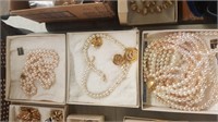 Vintage Monet & Napier Faux Pearl Necklaces