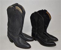 Two Pair Ladies Western Boots. Size 8.5, 9N