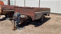 Pup trailer with grill over the top, tires may
