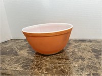 ORANGE PYREX BOWL 7 1/4" X4" DEEP