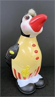 Vtg Penquin Toy Conductor-Plastic & Rubber-READ